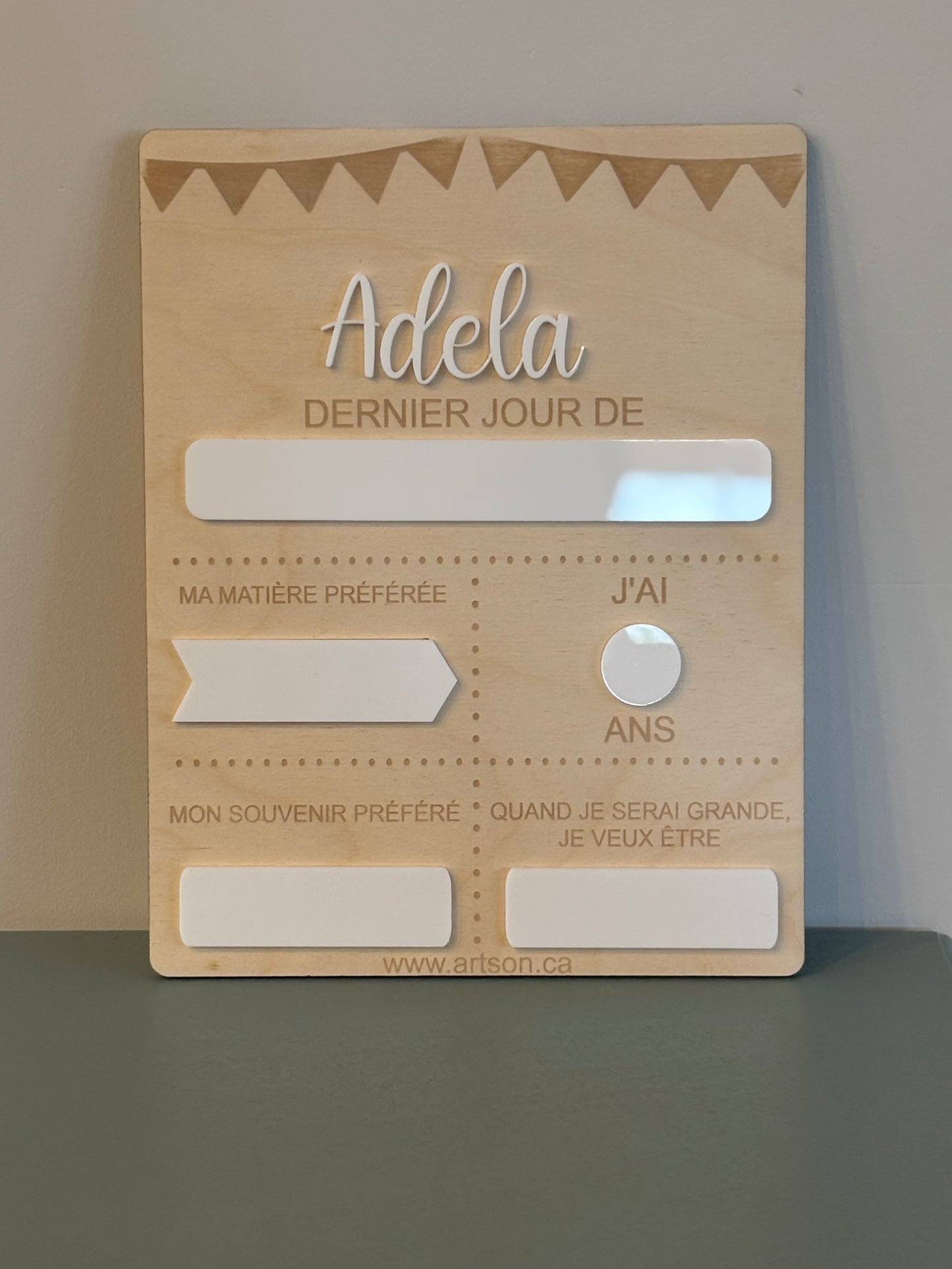 My First/Last Day of... Personalized Board