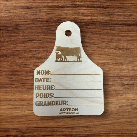 Birth Announcement Discs - Western