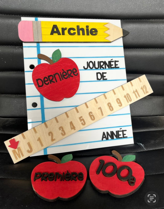 My First/Last Day of... Personalized Board