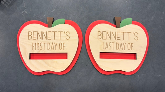My First/Last Day of... Personalized Board