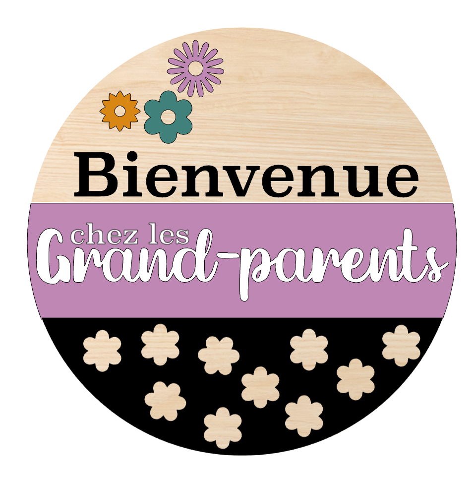 Affiche Bienvenue chez les Grand-parents