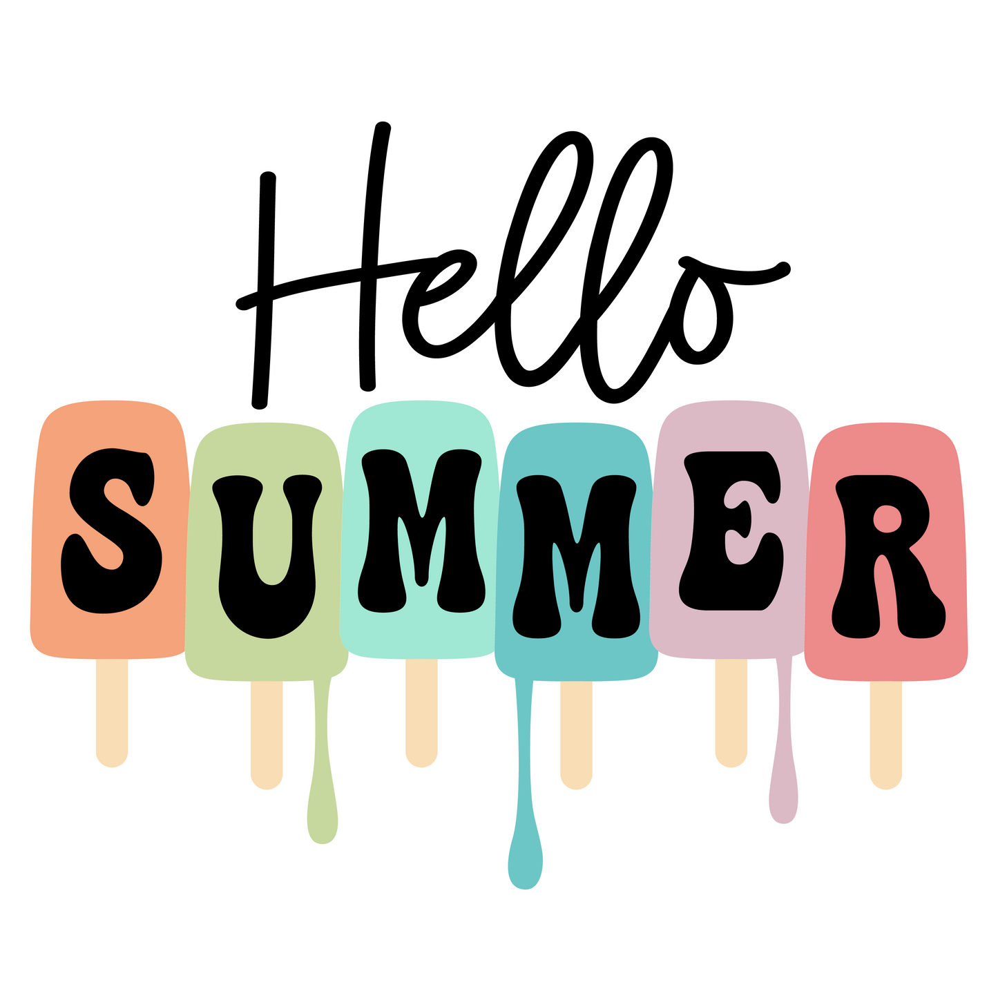 Round Sign - Hello Summer