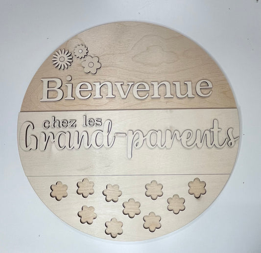 Affiche Bienvenue chez les Grand-parents