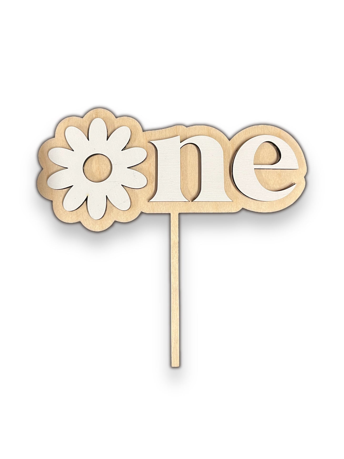 Cake Topper - One (“O” Flower)