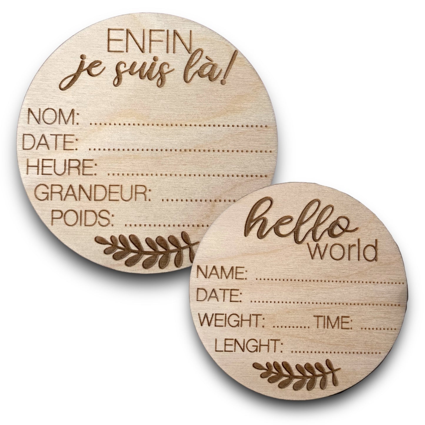 Birth Announcement Discs