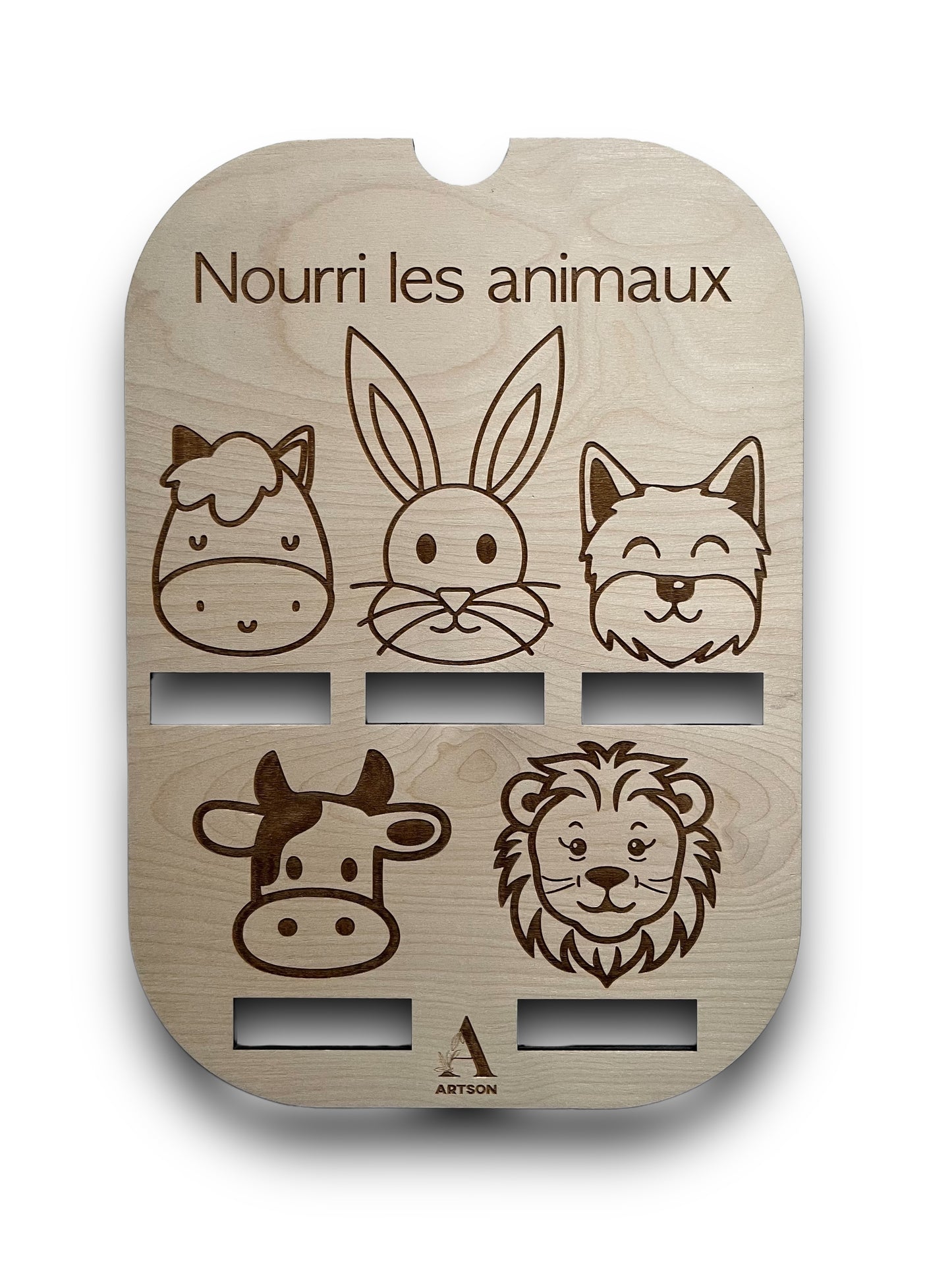 Sensory Board - Nourri les animaux